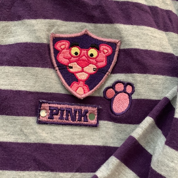 PINK PANTHER VINTAGE ‘rugby’ shirt Y2K - Picture 12 of 13
